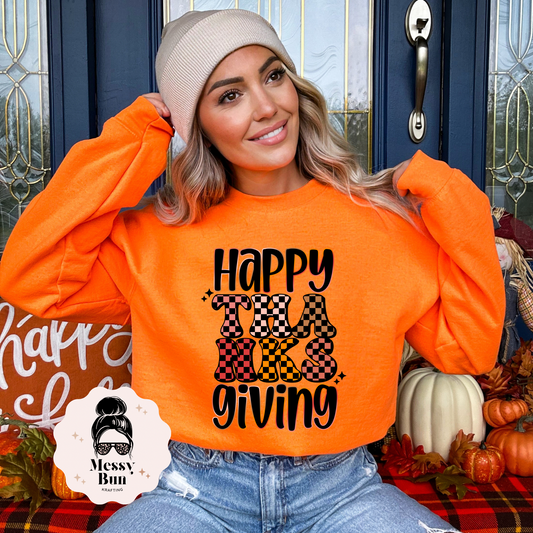 Happy Thanksgiving Plaid