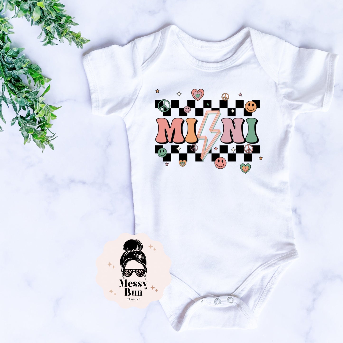 Mini Retro onesie, Matching Shirts