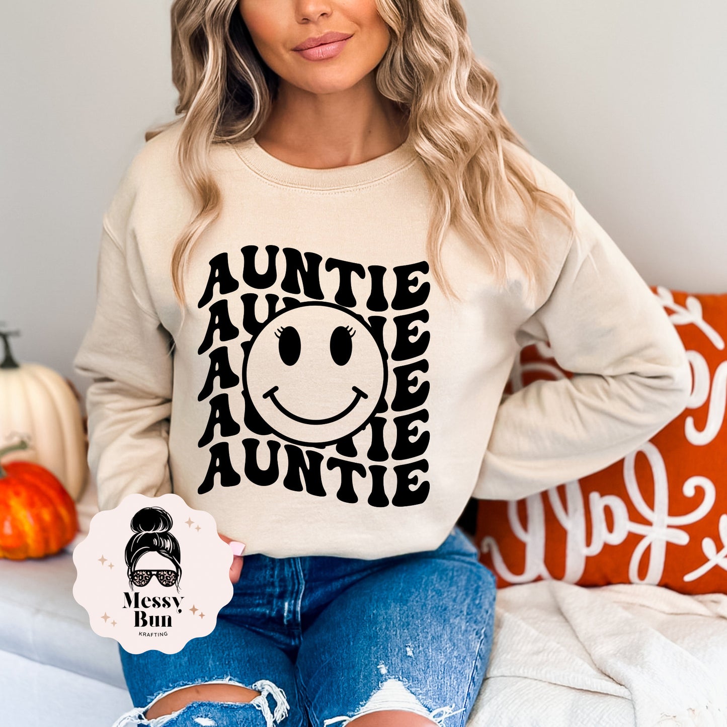 Auntie Smiley Auntie T-shirt, Tia Shirt, Aunt Shirt,