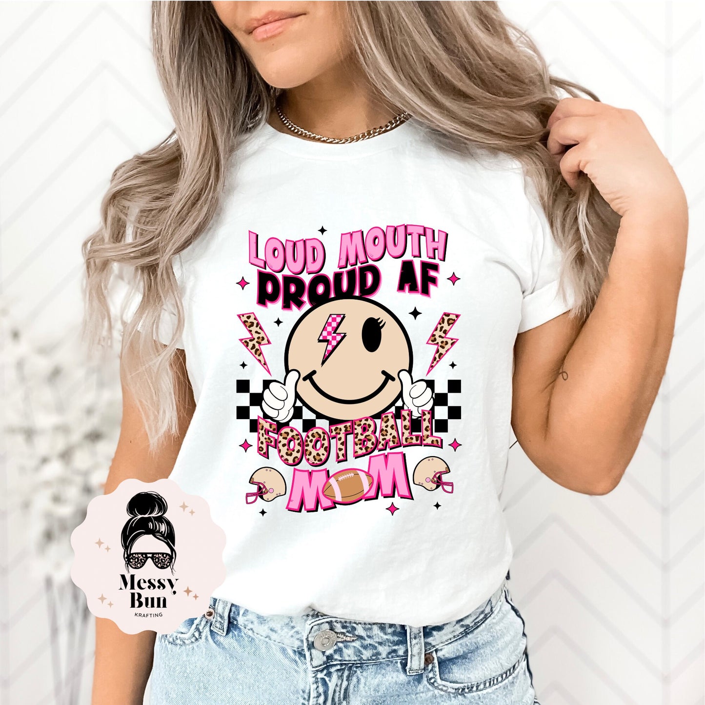 Football Mom Loud Mouth Proud AF  T-shirts, Sports Mom